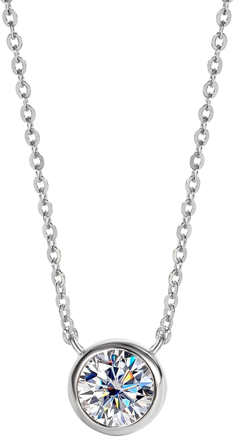 The Lumina Solitaire Pendant | 1.0 CT Moissanite