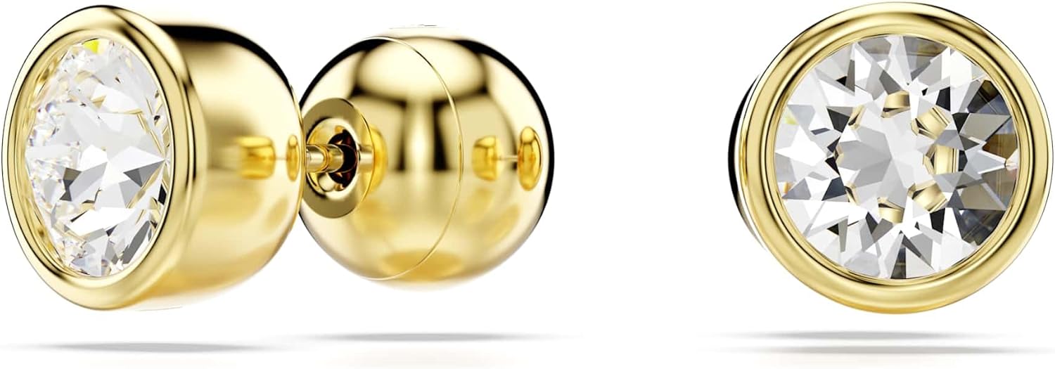 Swarovski Imber Earrings Collection, White Crystals in a Rhodium or Gold-Tone Plated Plated Setting