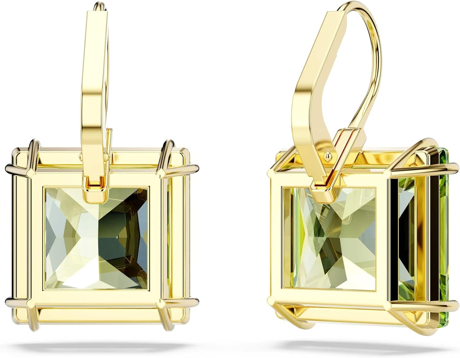 Swarovski Millenia Drop Earrings Collection, Blue, Pink or Green Crystals in a Rhodium, Rose Gold-Tone or Gold-Tone Plated Setting