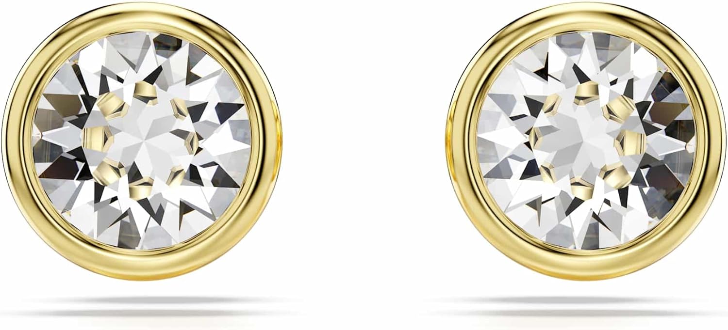 Swarovski Imber Earrings Collection, White Crystals in a Rhodium or Gold-Tone Plated Plated Setting