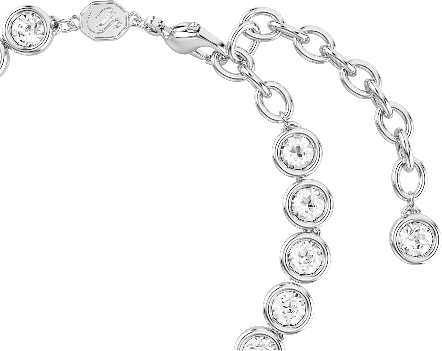 Swarovski Imber Bracelet Collection, White Round Cut Crystals in a Rhodium or Gold-Tone Plated Setting