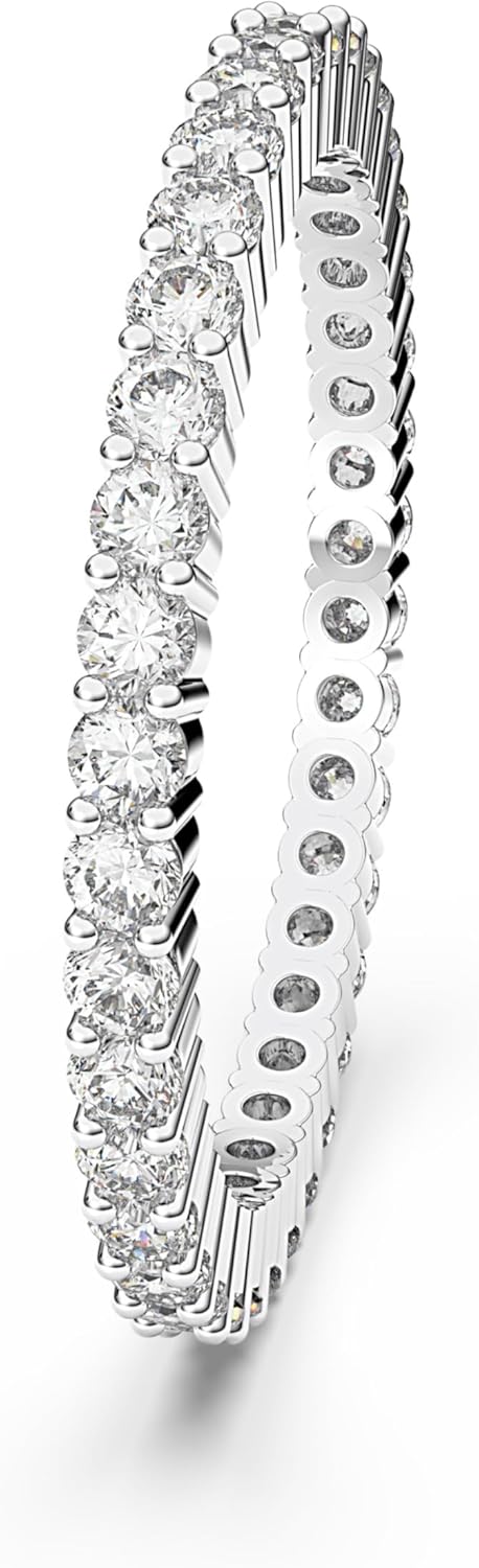 Swarovski Matrix Vittore Ring Collection, White Marquise or Round Cut Crystals in a Rhodium or Rose Gold-Tone Plated Setting